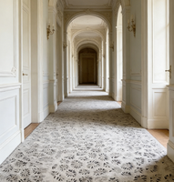 Tapis imprimé en nylon de luxe pour hôtel, moderne, tufté à la main, à poils épais, résistant aux taches, antidérapant, lavable, haute durabilité, adapté aux animaux domestiques