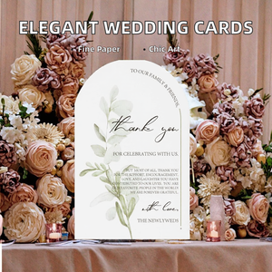 Tarjetas de Visita Elegantes de Papel de Arte Barnizado con Diseño Floral en Acuarela para Marcadores de Mesa y Tarjetas de Agradecimiento - Product Image 5