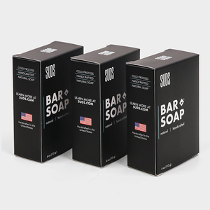 Factory Custom Eco friendly window paper box soap boxes soap bar packaging box