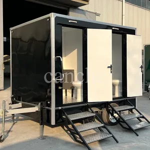 Baño Móvil para Exteriores, Contenedor de Baño Portátil, Remolque de Baño Público para Campamentos con Equipamiento - Product Image 1