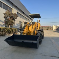 Mini Wheel Loader 1 Ton 1.5 Ton Compact Front End Loader Mesin Konstruksi dengan Bucket Hidrolik