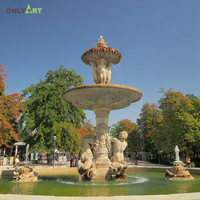 Fontaines sphériques rotatives en marbre, pierre naturelle Feng Shui, grande décoration de jardin Onlyart