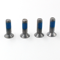 OEM M2 M3 M4 M5 M6 M8 M10 Filetage Nylok bleu Vis anti-blocage desserré Trox Vis anti-desserrage à tête fraisée plate