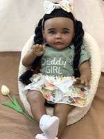 Noir Silicone Fille Bébé Doux Mini Moules Poupée Boisson Corps Vinyle Plein Réaliste Reborn Poupées