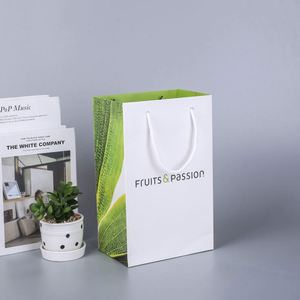 Custom Luxury Kraft <b>Paper</b> Gift Bag with Ribbon <b>Biodegradable</b> Small Business Packaging Personalized Logo Offset Printing - Product Image 2