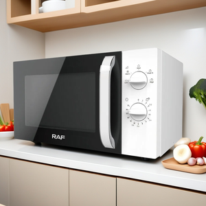 RAF Microwave <strong>Oven</strong> 23L EU Plug Turntable Heating Visible Window Grill Function Defrost Timer Control Kitchen Home Office - Product Image 1