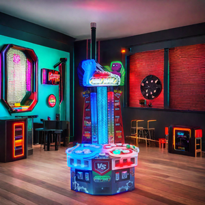 <span class=keywords><strong>Jeu</strong></span> de compétences d'arcade à monnayeur pour 2 joueurs, mode PK, avec fonction de poussée et de frappe, pour intérieur, avec système de récompense, garantie 1 an - Product Image 1