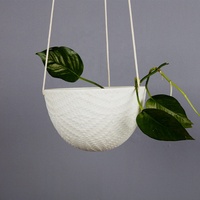 Pot de fleur en céramique suspendu à forte demande Produit de décoration pour la maison importé en porcelaine