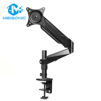 Meisonic-GM212-Pince de Table-30cm Écran Tactile en Aluminium Blanc Support PC Bras de Robot Industriel Mural 27 "Support de Moniteur