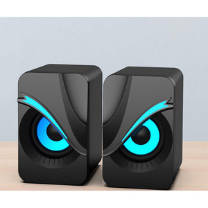 <b>USB</b> 2.0 Computer Desktop <b>Speakers</b> With Colorful LED Light For Laptop And PC - Product Image 1