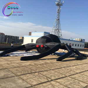 Özelleştirilmiş dev 10m geniş cadılar bayramı bahçe dekorasyonu şişme örümcek - Product Image 5