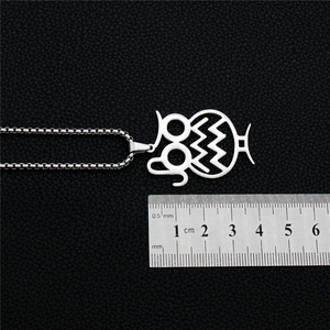 Collier Hip-Hop Street Basketball en Acier Inoxydable pour Homme par Star Chris <span class=keywords><strong>Paul</strong></span>, Style Géométrique Vintage Classique, Idéal pour un Cadeau - Product Image 5