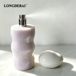 Botella de Perfume de Lujo con Certificación CE 2026, 30ml 50ml 100ml, Botella de Vidrio para Perfume con Degradado Irregular y Diseño de Adoquín - Product Image 4