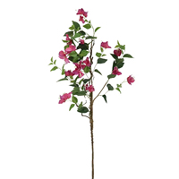 Fleurs artificielles en caoutchouc Bougainvillier pour la décoration d'événements en plein air, toucher réaliste, résistant aux UV, décoration de hall d'hôtel