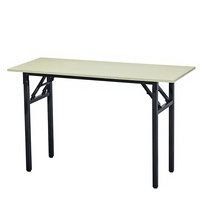 Table de conférence pliante moderne pour bureau, rectangulaire, avec structure métallique, idéale pour la formation et l'étude
