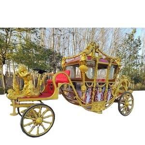 Carruaje de caballos de boda eléctrico Carruaje de caballos real de lujo Coche de caballos real turístico/Carruaje eléctrico real más vendido - Product Image 2