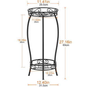Fábrica simplicidad 2 capas montar maceta estante de exhibición moderno interior esquina Metal planta soporte - Product Image 2