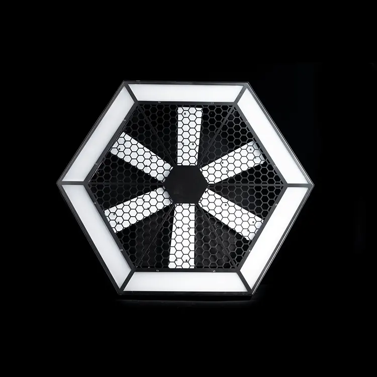 60X60 LED RGB Rotating Six Leaf Fan Light Stage Background Pixel Effect Light