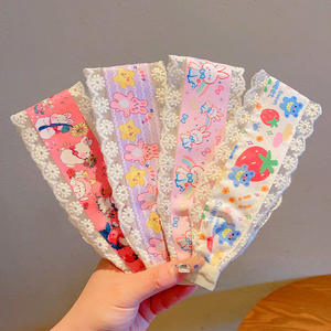 ¡Novedad de 2025! Flequillo de ala ancha para niños, Aro para el pelo dulce, pequeñas bandas para el pelo con <span class=keywords><strong>velcro</strong></span> Floral, diademas, tocados bonitos para niñas - Product Image 3