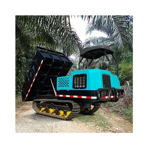 High Ground Clearance 3 Tons Loader Crawler Mini Tracked Dumper For Mud Road Delivery