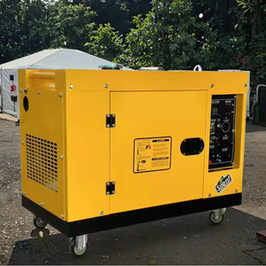 เครื่องกำเนิดไฟฟ้าดีเซลแบบพกพาขนาด 12KW 12KVA สตาร์ทด้วยรีโมท เสียงเบา โครงเปิดอัตโนมัติ ATS 110V-480V ทองแดงบิดเกลียว 50/60Hz - Product Image 1