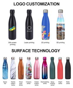 Botella de Agua de Viaje con Aislamiento al Vacío de 500 ml, 750 ml, 1000 ml, a Prueba de Fugas, de Doble Pared, con Forma de Botella de Cola, de Acero Inoxidable - Product Image 5