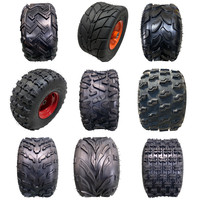 Kart Buggy ATV UTV Cart 18X9.50-8 tondeuses à gazon Garden Farm Trailer Cart Beach car roues en caoutchouc ATV Airless Vacuum Tire