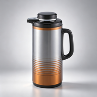 Pot thermique à large ouverture Creed 3L, coque en plastique, intérieur en verre, pour l'Iftar du Ramadan, approvisionnement en gros pour les marchés du Golfe