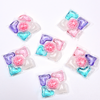 Puissants dosettes de lavage jetables 5 en 1 écologiques 100% biodégradables, parfum naturel longue durée, pour les vêtements colorés
