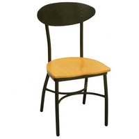 Ensemble de sièges de restaurant de conception moderne, couleur personnalisée noire, table et chaises en métal, mobilier pour salle à manger