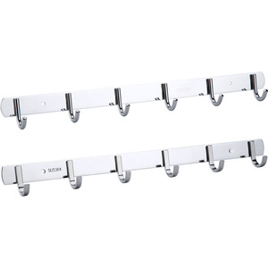 Juego de ganchos de aluminio versátiles Organizador montado en la pared para baño, cocina, entrada y organización de garaje - Product Image 5