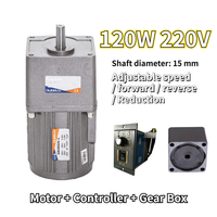 Controlador de Velocidad Variable Reversible para Motor de CA PLC, 120W, 220V, 5-470 RPM, Venta al por Mayor