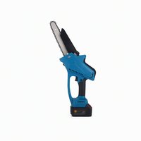 Scie à élaguer électrique portative de 8 pouces, petite tronçonneuse sans balais au lithium rechargeable pour le travail du bois, l'abattage domestique et la mini-coupe