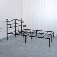 Vente directe usine : Lit double pliant portable en acier robuste, format Queen, idéal pour hôtels, dortoirs, appartements et écoles