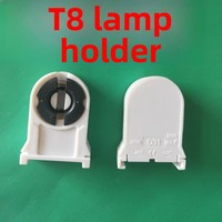 Support de lampe à vis T8 G13 en ABS, base de fixation enfichable, AC 165-265V 2A