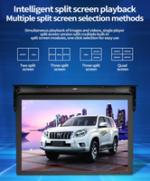 TV sans fil Bus automatique rétractable 18.5 "Montage au plafond Lcd Bus numérique Moniteurs TV Android 3G/4G Écran publicitaire réseau