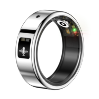 Bague Intelligente IA en Gros SR116 en Acier avec Enregistrement Audio, Traduction, Suivi d'Activité, Détection d'Oxygène Sanguin, Étanchéité IP68