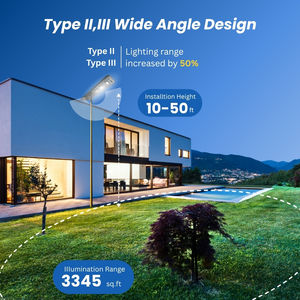 Hishine loạt mới nhất dẫn năng lượng mặt trời đường cao tốc ánh sáng đường phố 150W có thể điều chỉnh Chùm tia góc IP65 không thấm nước 10-năm bảo hành OEM có sẵn - Product Image 3