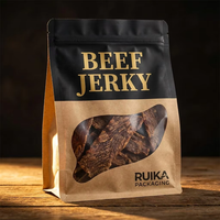 Sachet Stand Up Haute Barrière Personnalisé Emballage Viande Séchée Beef Jerky Snacks Alimentaires Prix Usine
