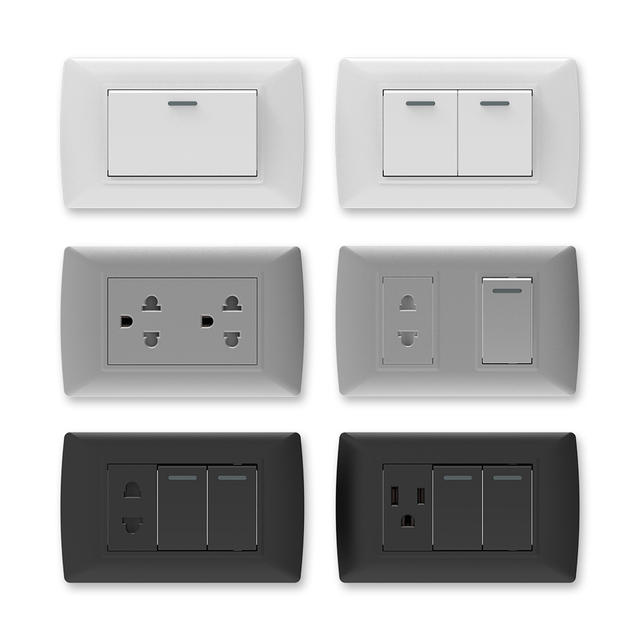 American Standard Wall Switch and Socket  Electric Interruptor Light Switch