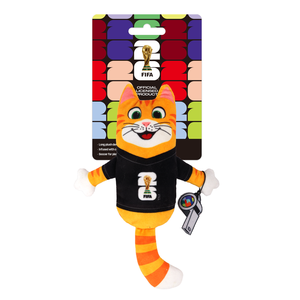 Jouet pour animaux <span class=keywords><strong>de</strong></span> compagnie officiel <span class=keywords><strong>de</strong></span> la Coupe du monde FIFA, jouet en peluche douce et longue, design <span class=keywords><strong>de</strong></span> ballon <span class=keywords><strong>de</strong></span> football, jouet à la catnip pour chat, jouet à mâcher pour chat, pour frapper et câliner - Product Image 3