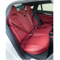 Kits de remplacement de sellerie OEM pour voiture, housses de siège compatibles airbag pour Porsche Panamera, cuir de vachette pleine fleur