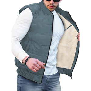 Chaleco Acolchado para Hombre, Invierno, Cortavientos, Impermeable, con Forro Polar, Diseño 3D, Informal, Abrigado - Product Image 1