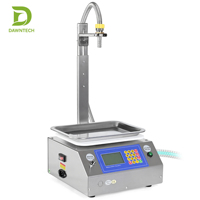 Machine de remplissage manuelle de liquides avec pompe à engrenages et balance pour eau, huile, vin, détergent, shampoing, jus, lait – Modèle de bureau
