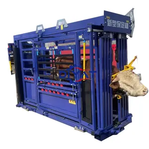 easy to operate horse cattle head bales cattle crush squeeze chute cattle crush head holder