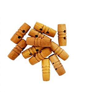 High Quality Eco-Friendly Handmade Modern Wooden Toggles for Duffle Coat and <b>Doll</b> Buttons Custom Size with 2 Holes India - Product Image 1