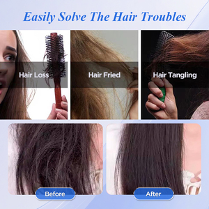 Venta al por mayor de cerdas de jabalí de nailon, cepillo para el cuidado del cabello, paleta desenredante húmeda/seca ecológica - Product Image 6