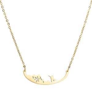 2020 nouveau Snowboarder collier en acier inoxydable pour femmes Surf mer pendentif collier océan vagues collier plage cadeau pour surfeur - Product Image 2