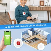Botón de llamada WiFi para cuidadores de ancianos en el hogar, dispositivo de alerta médica portátil, monitor de ancianos.