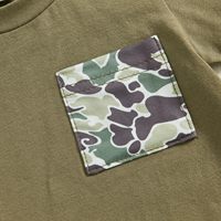 Ensemble de vêtements pour tout-petits garçons, imprimé camouflage d'été, 2 pièces, tenue douce et confortable, camouflage canard western, ensemble de vêtements pour bébé garçon